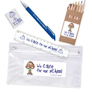 Stationery Set in Pencil Cases