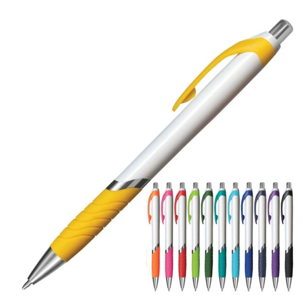 Plastic pen with different colors