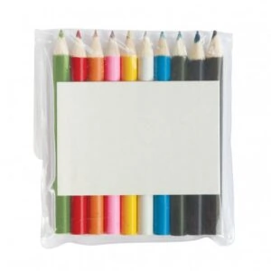 10 Coloured Pencils in Pouch
