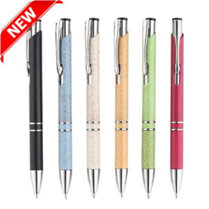 Assorted Color Dusty Wheat Straw Pens