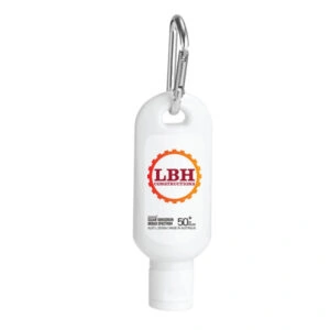 Promotional 30ml Sunscreen Lotion Carabiner