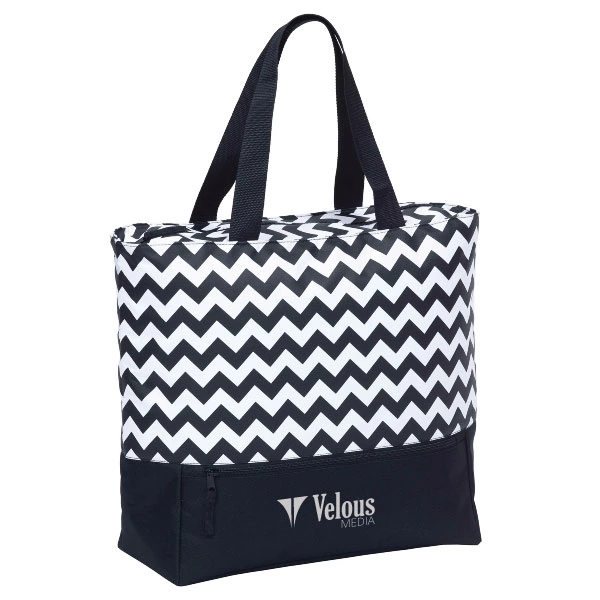 Promotional Chevron Oasis Cooler Tote Bags