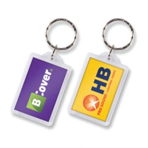 Promotional Dalkeith Plastic Keyrings Rectangle