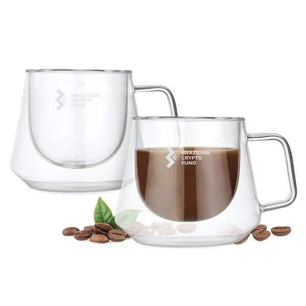 Promotional Natare Glass Coffee Cups