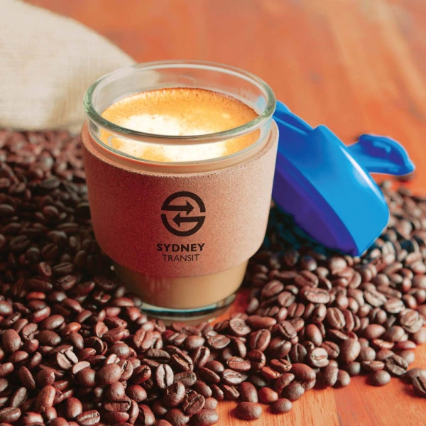 Promotional Pilbara Glass Coffee Cups 320ml
