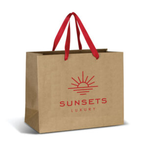 Promotional Ribbon Paper Bags Large