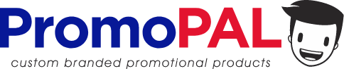 Promopal Footer Logo with blue and red text